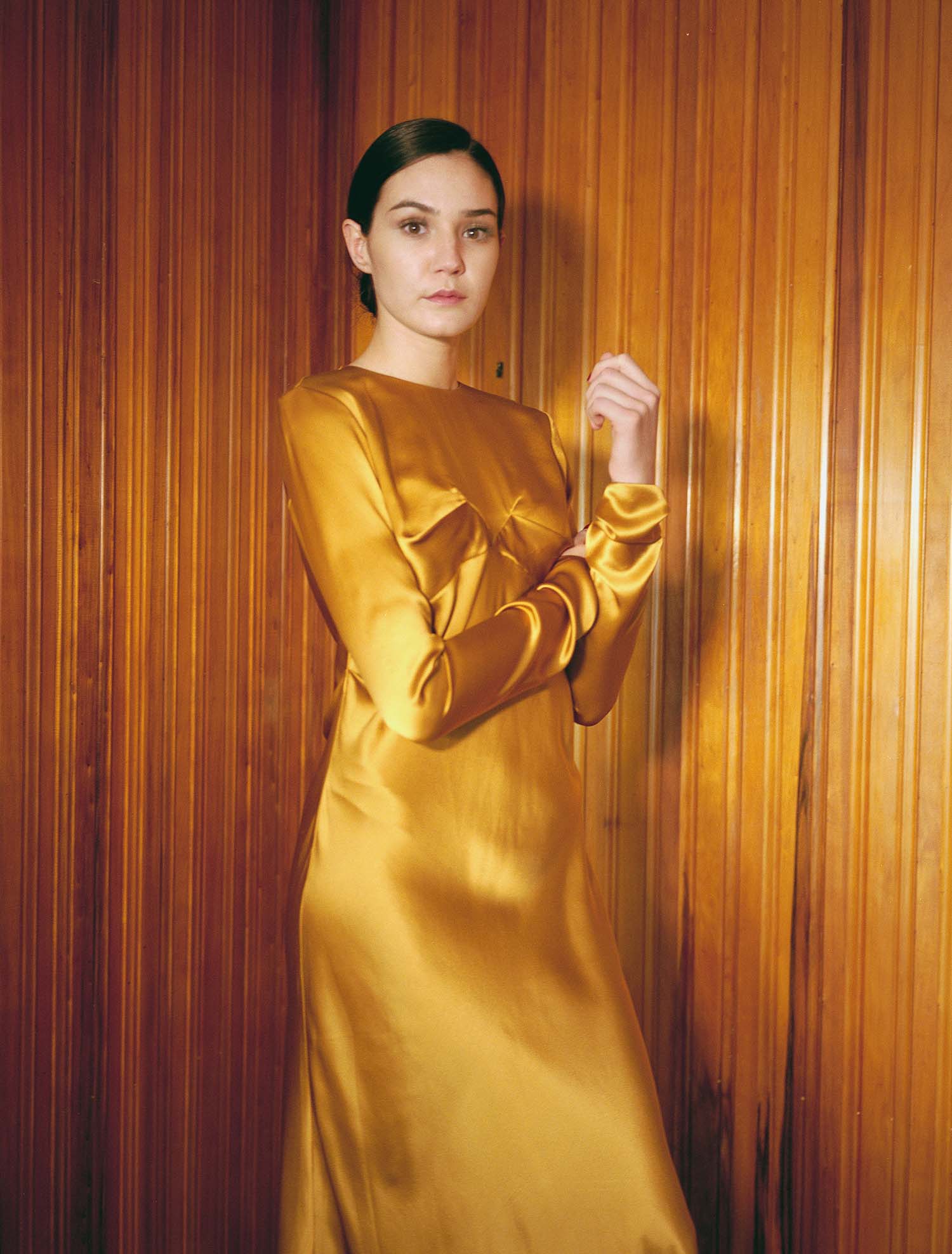 satin silk dress