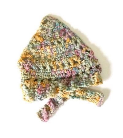 free pattern for handspun yarn cloud fluff bandana