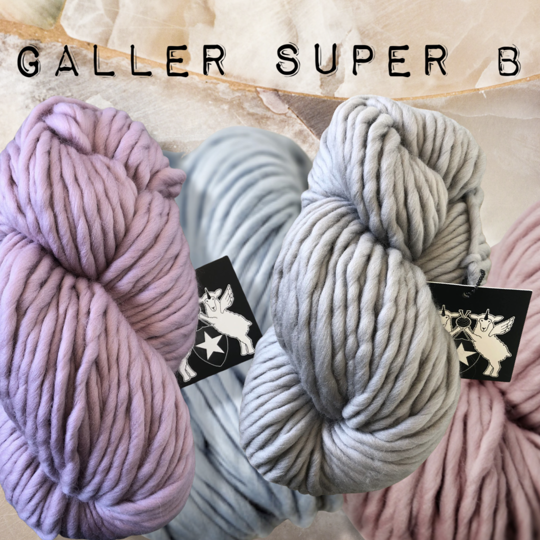 Super B - Galler Yarns - Super Chunky Yarn- Top Quality Merino Wool- 8.8oz  - Online Yarn and Spinning Fiber Store-Monthly Subscriptions-Hand Dyed Yarn-Crafty  Housewife Yarns & Fiber Arts