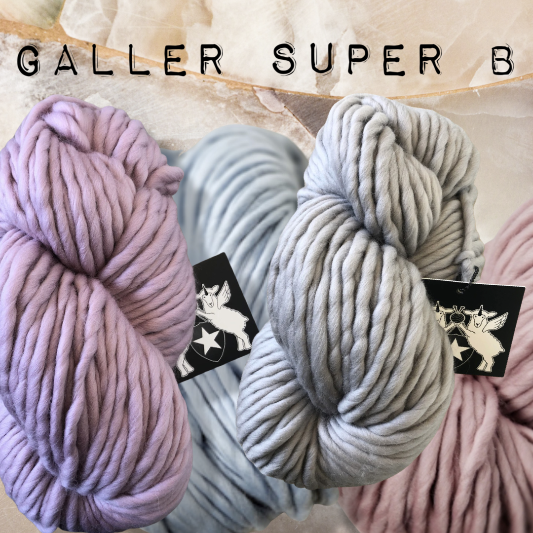 Super B - Galler Yarns - Super Chunky Yarn- Top Quality Merino Wool- 8.8oz