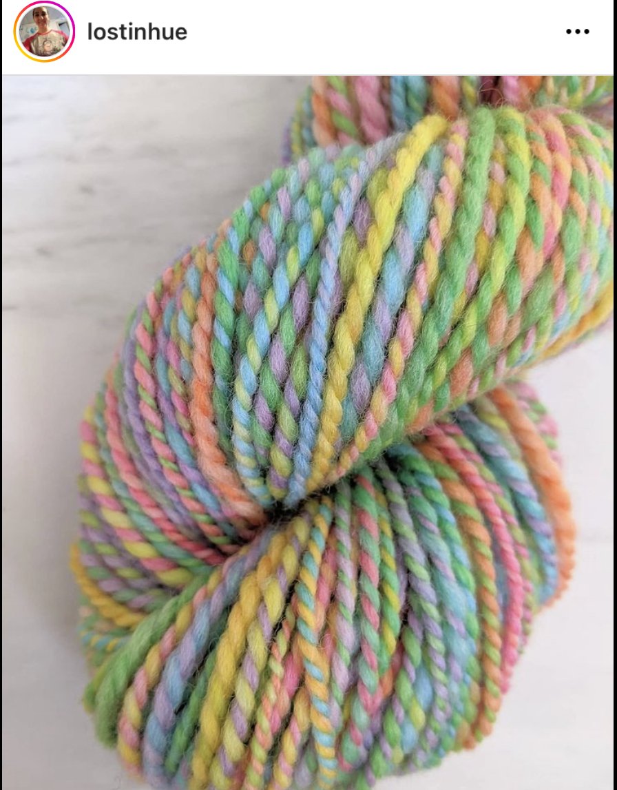 Yarn from wool roving