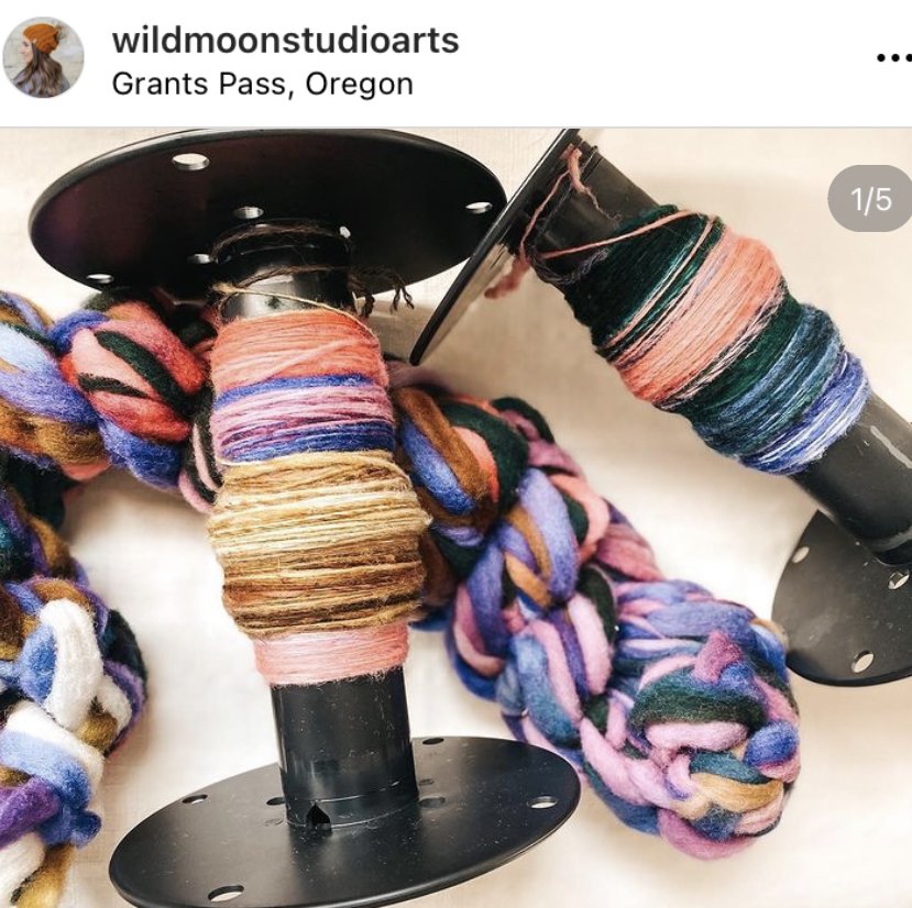 Wool spinning braid 