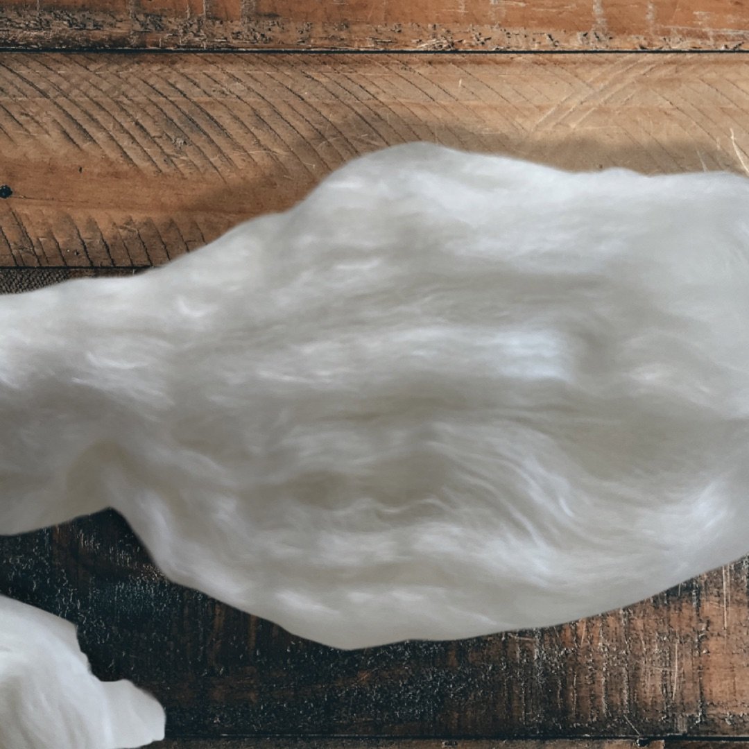 Merino silk roving top for spinning