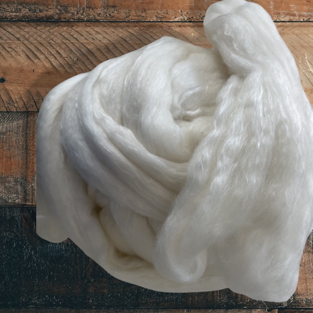 Meridian Mill - Small Batch Charlotte Top Roving - Merino and Silk Blend