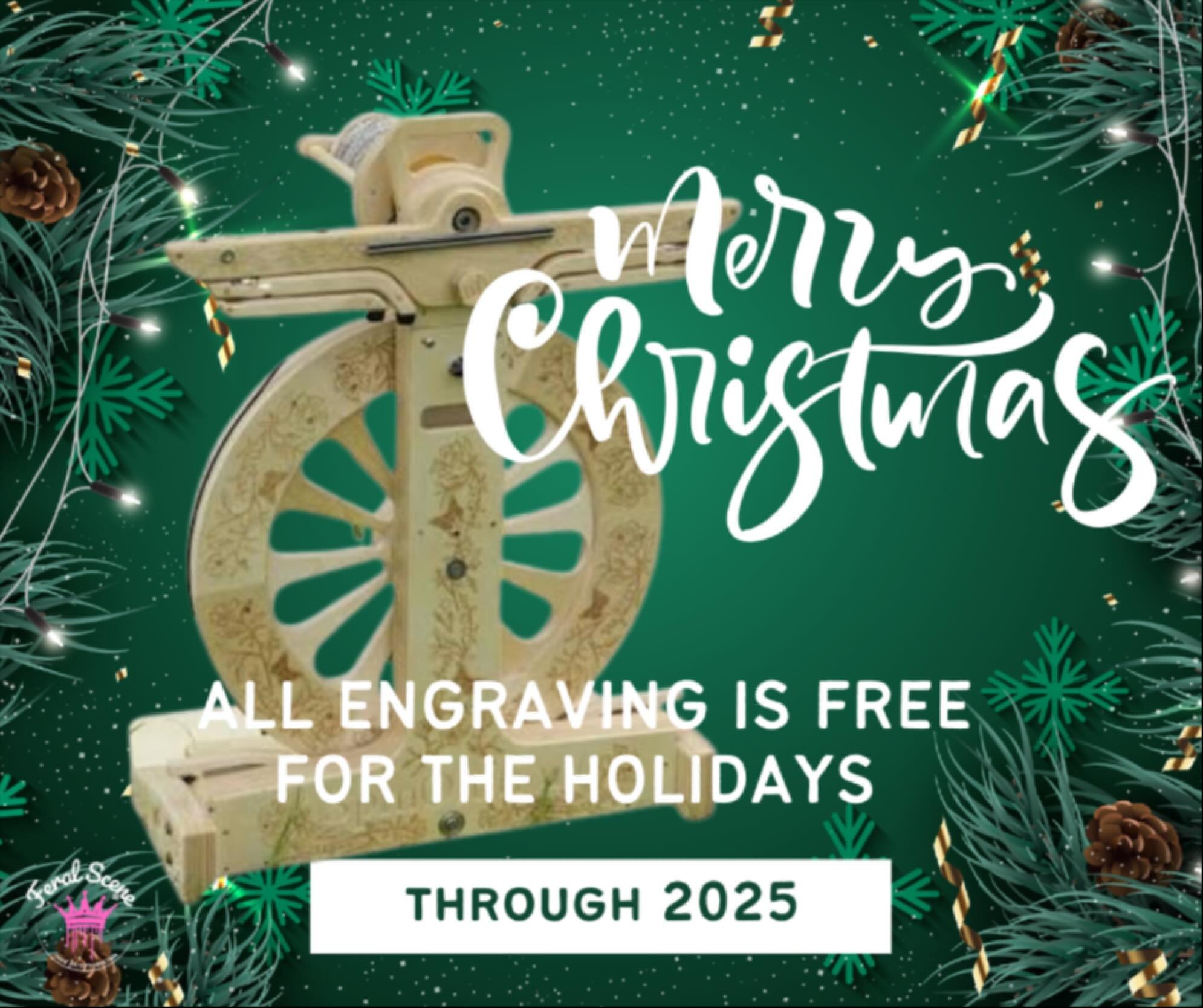 I literally just heard about this so I immediately had to tell you. This is a big deal! The engraving is not cheap and getting to offer it free to customer for this holiday season really makes my day. 
Just find your wheel on my site, go to the engra