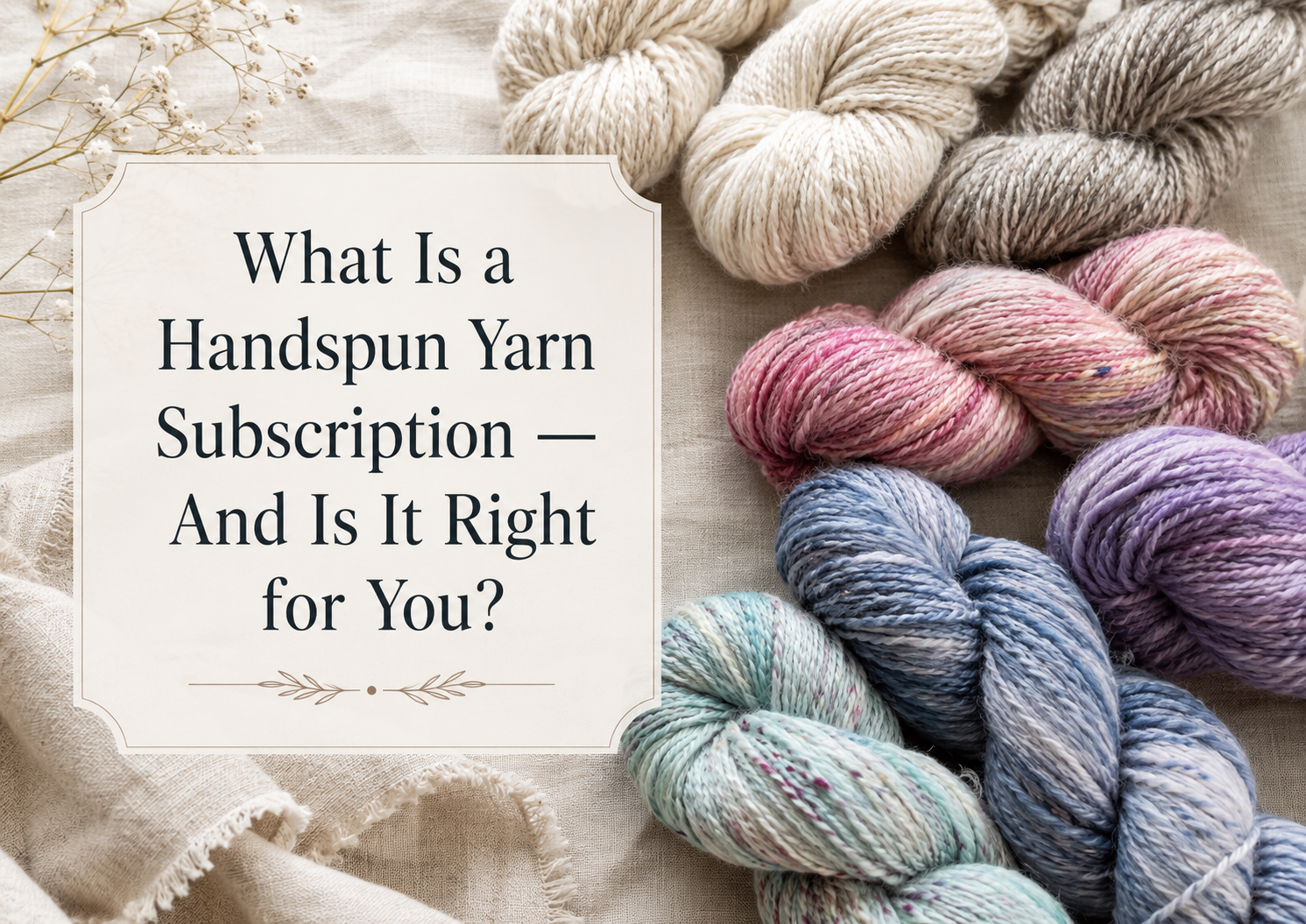 What Is a Handspun Yarn Subscription — And Is It Right for You?