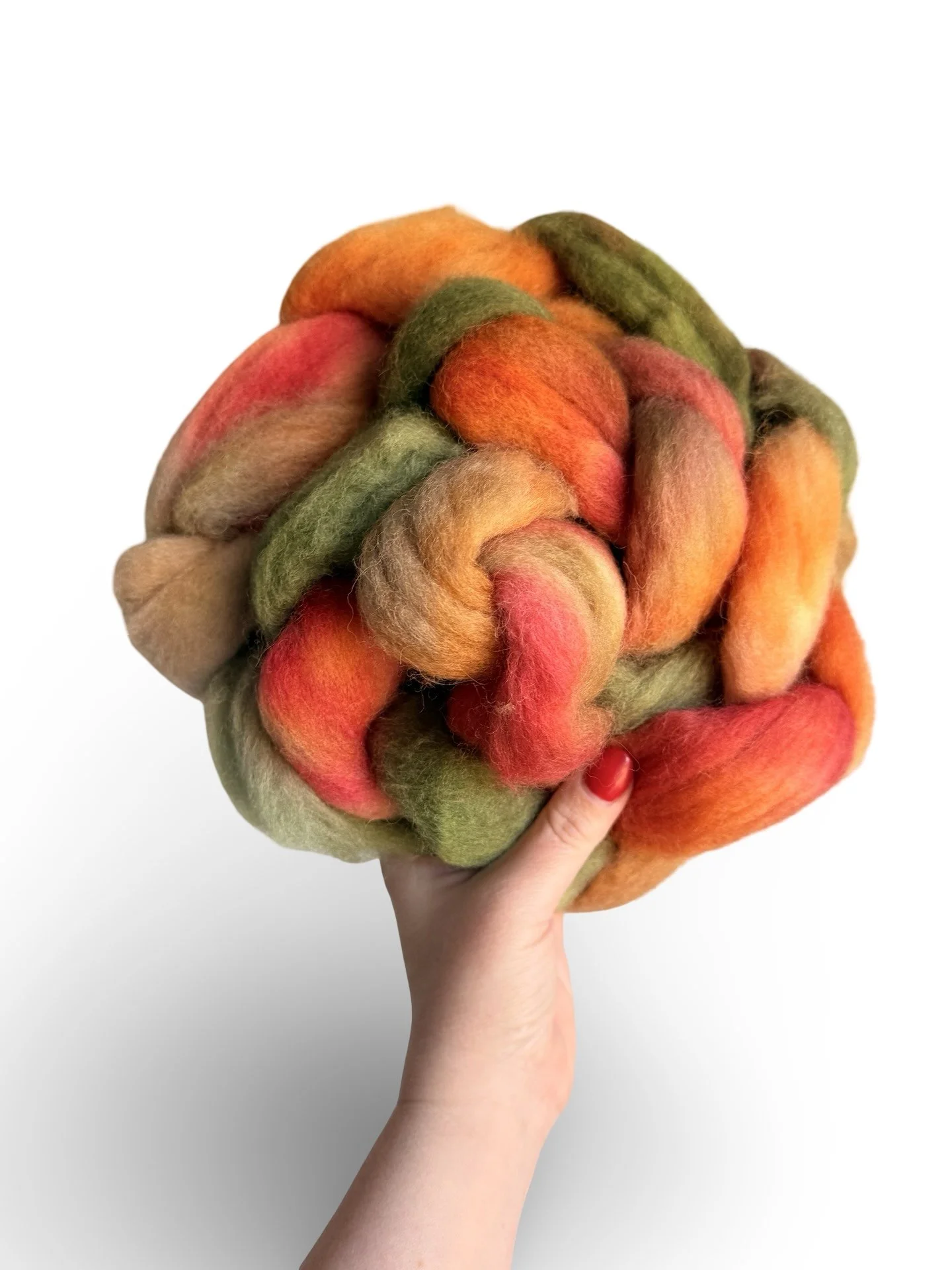 Hand-Dyed Roving Wool Braids — Curated Small-Batch Fiber from USA Mills
