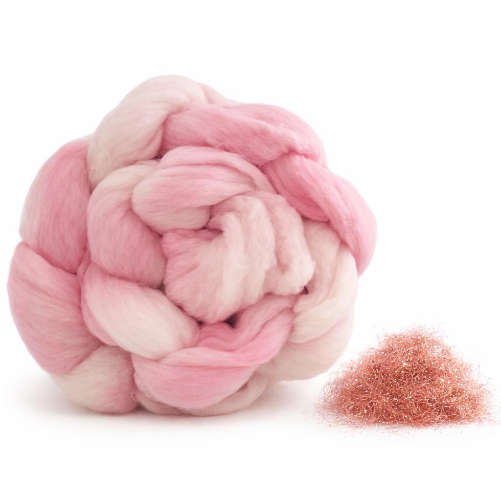 Hand-Dyed Roving Wool Braids — Curated Small-Batch Fiber from USA Mills