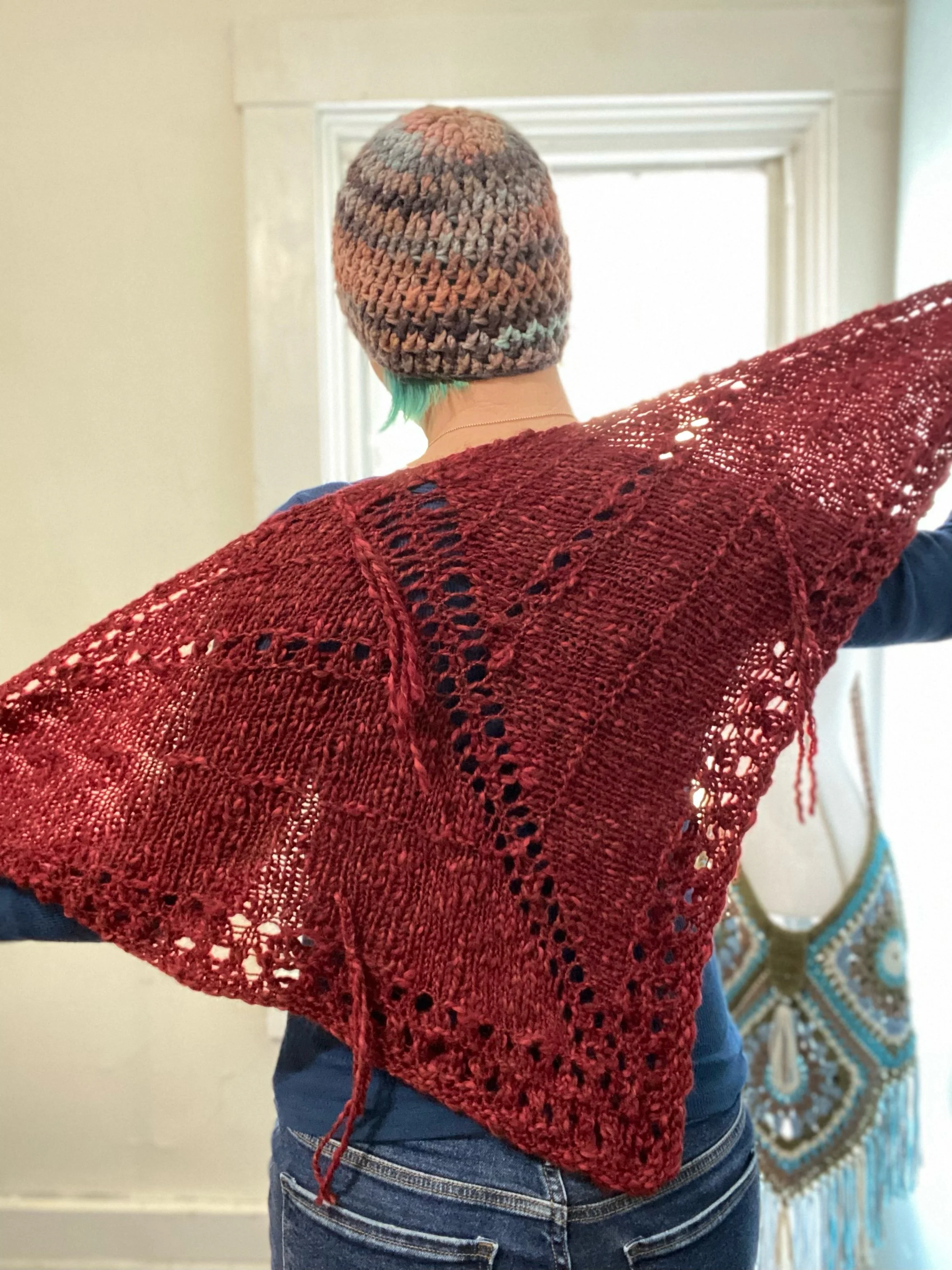 free knitting pattern for bulky yarn Shawl 