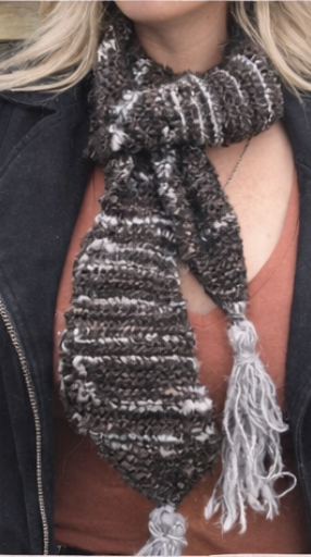 free art yarn scarf knitting pattern
