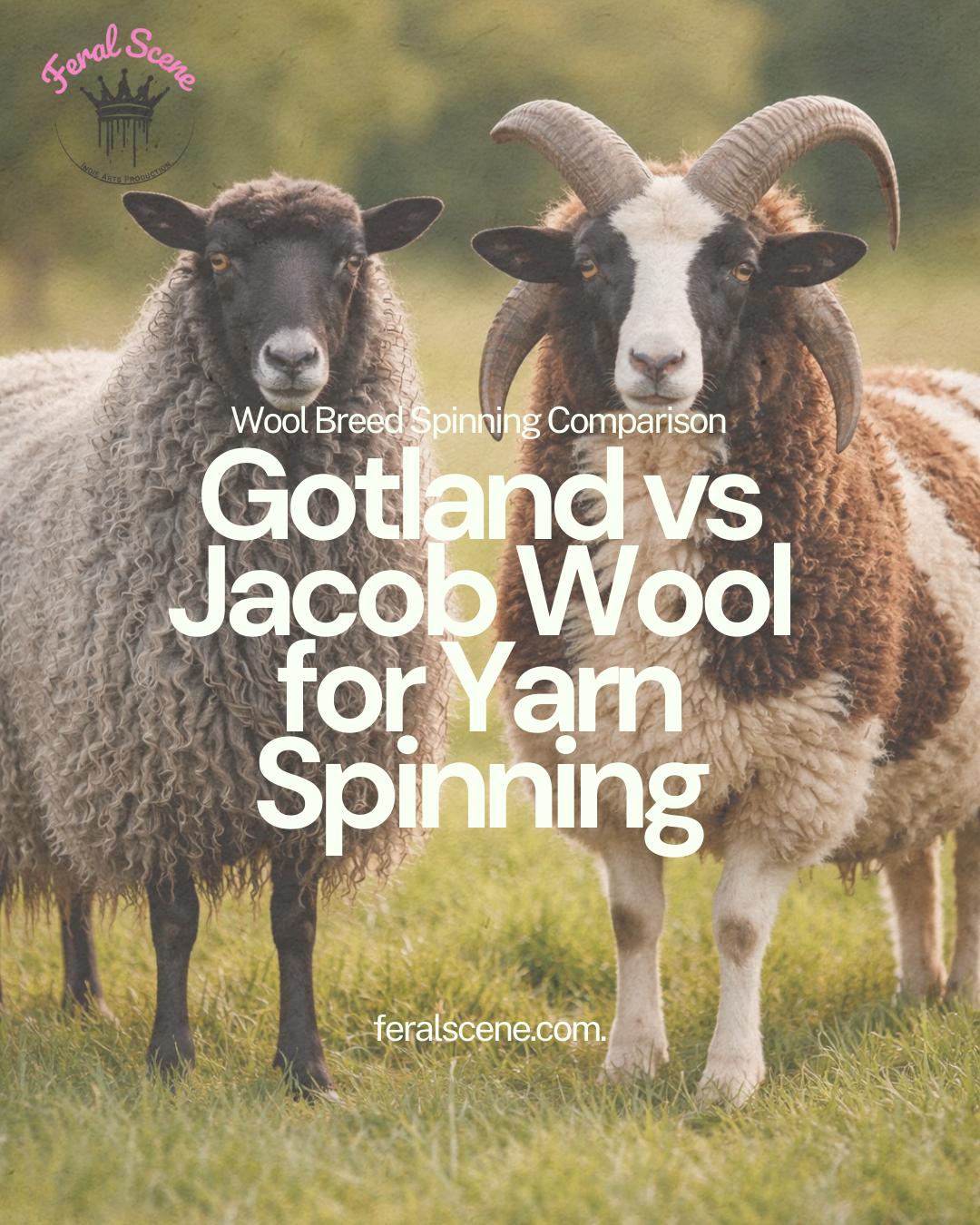 Learn about spinning Gotland and Jacob wool