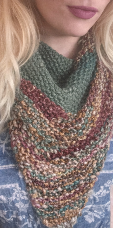 bandana or shawl pattern for hand spun yarn