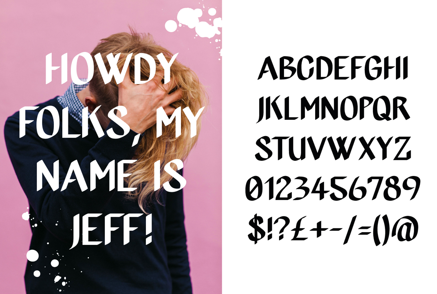 JEFF, an uppercase display font