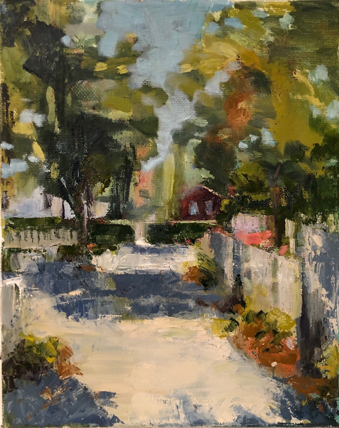 Page Street, Oil on board, 8"x10", SOLD