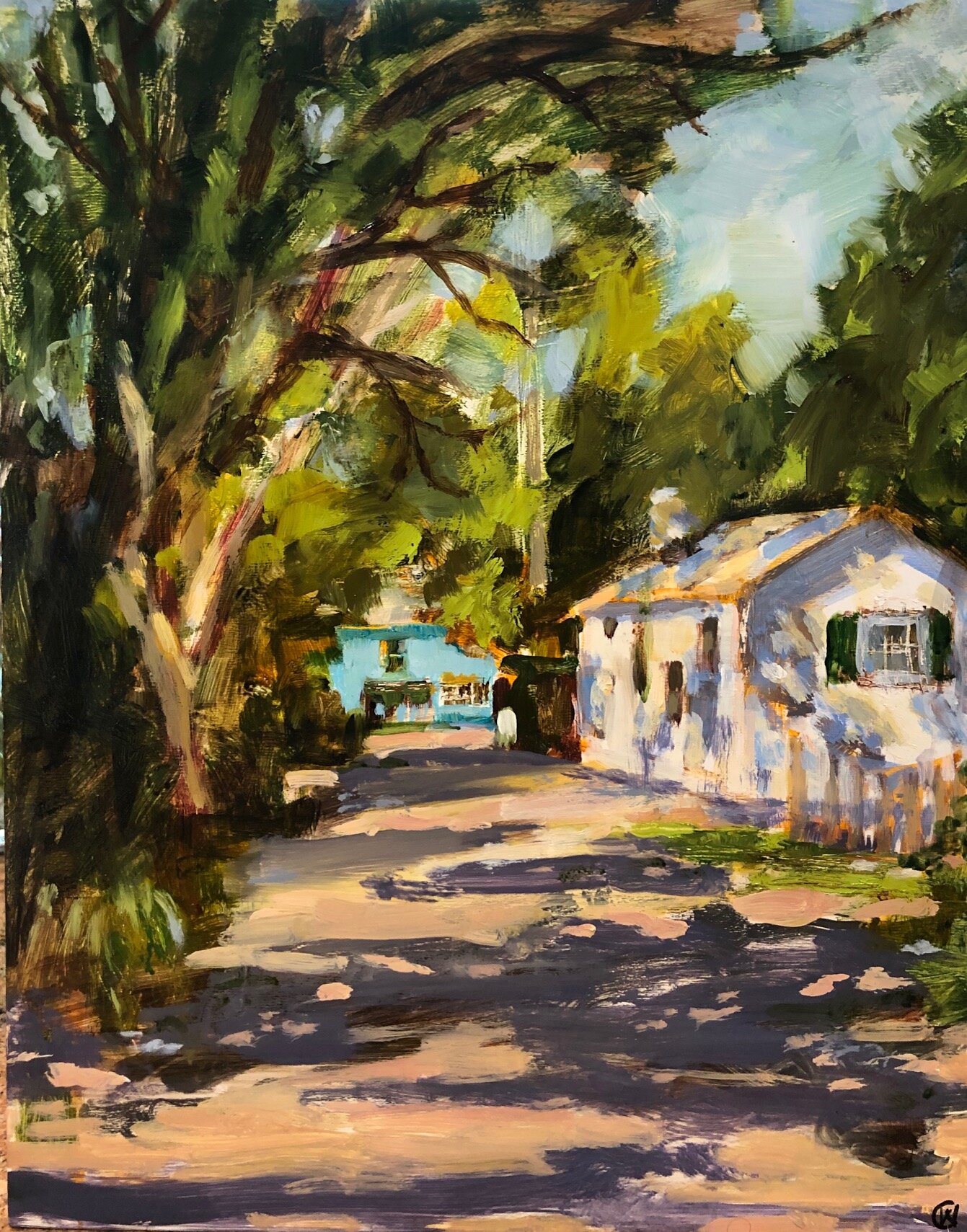 Page Street, Oil on board, 8"x10" SOLD
