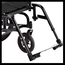 Swing Away Footrests with angle adjustable footplates