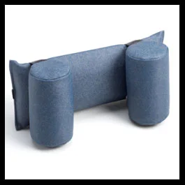 Neckrest with 2 Round Bolsters