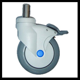 Caster 5 Total Lock Stainless Steel