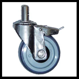 Caster Total Lock Stainless Steel Bari