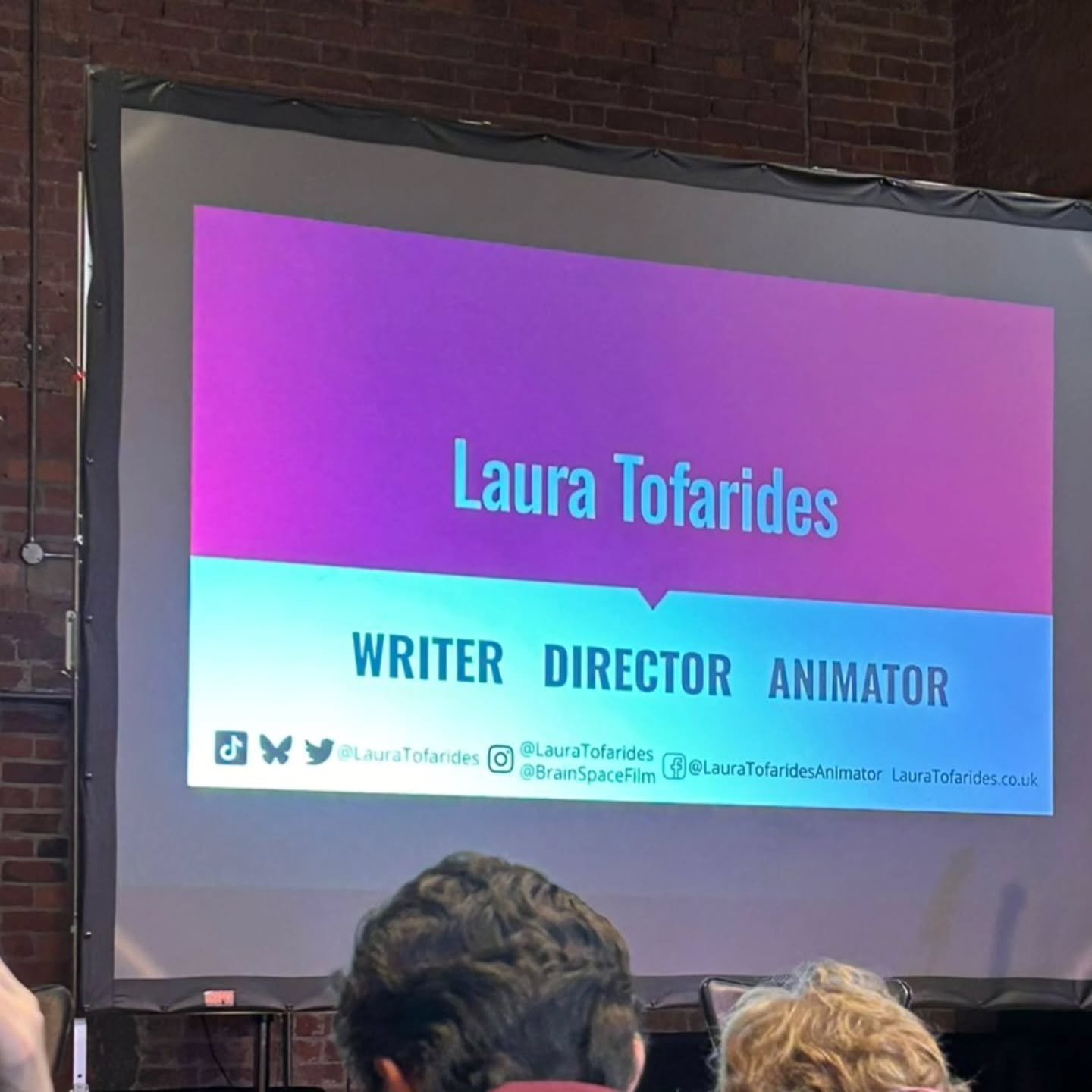 The start of our @mcranimation Listening time began with a brilliant talk from stop motion animator Laura Tofarides. 

"Laura took us on her career journey via her multiple showreels over the years, from student to professional working at Aardma
