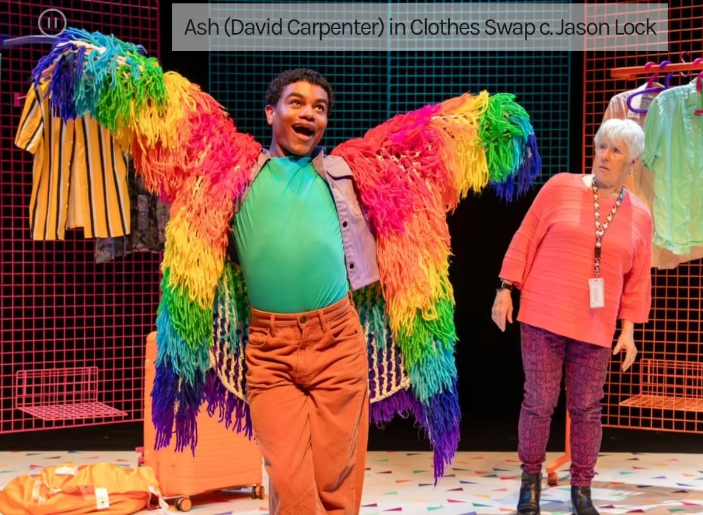A Listener popped along to the performance of Clothes Swap last week @watersidearts_ 

"There is a real sense that rawness is needed in telling queer stories. That the dingy places we meet and the lack of glamour in actually curating community a