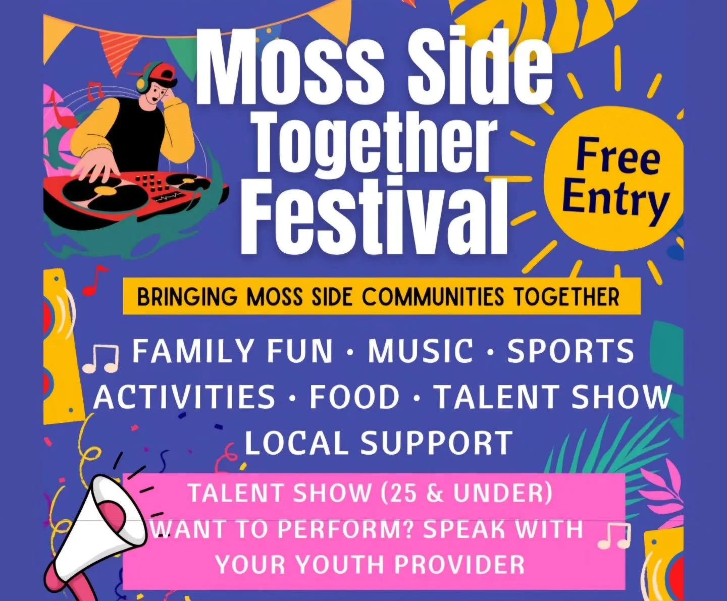 Another listening trip occurred at Moss Side Together Festival last weekend -

"The Manchester creative scene is a bit of a spider web of those with deep roots to the city, whether familial or professional ties. The Council's 'Pride in Place' in