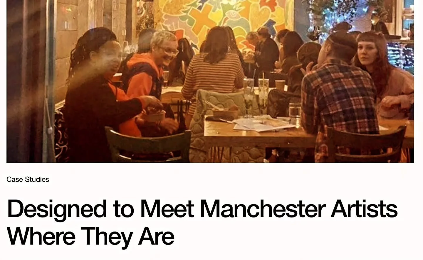 GM ARTS CASE STUDY FOCUSED ON STAF PROGRAMME

*Read full case study via LinkTree in bio!*

When Something To Aim For (STAF) took on the task of setting up the Manchester Artist Network and Bursary in 2024, they began with some straightforward questio