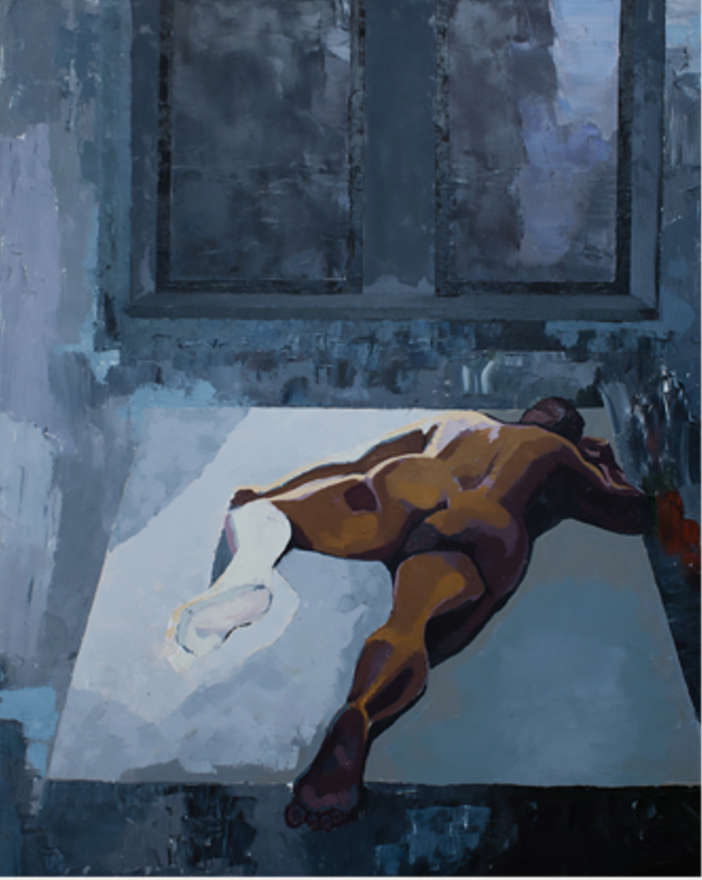 Nude #4 4' by 5' oil on canvas 