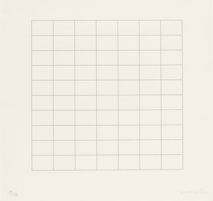 Agnes Martin, On a Clear Day, 1973