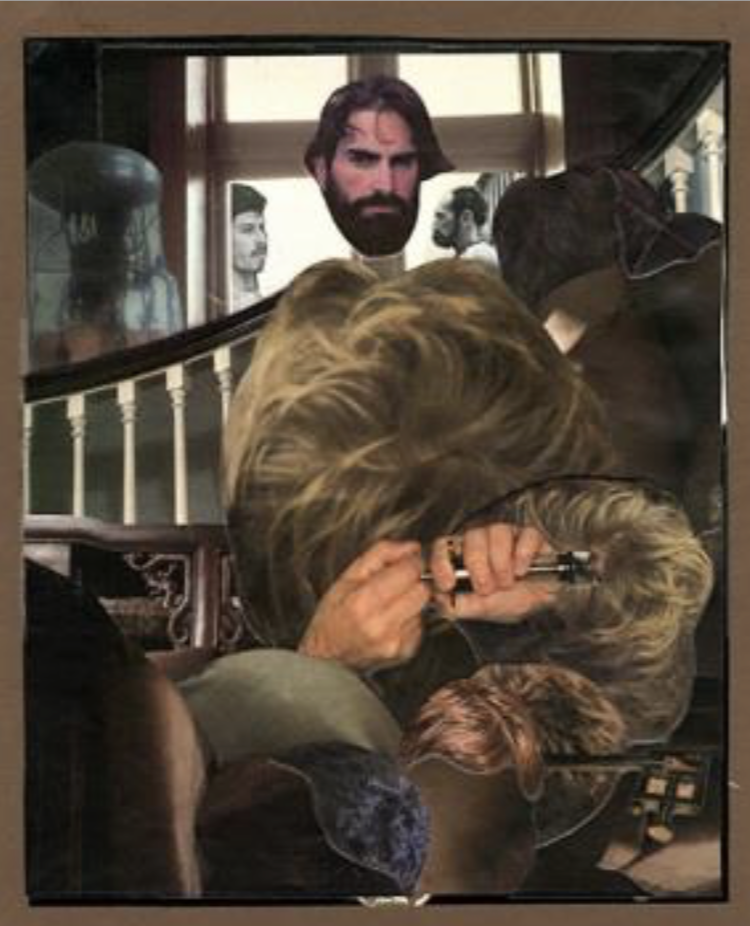 Odegaard, Olaf Title unknown (Hair), c. 1985 Mixed media collage 13 x 10 1⁄2 in.