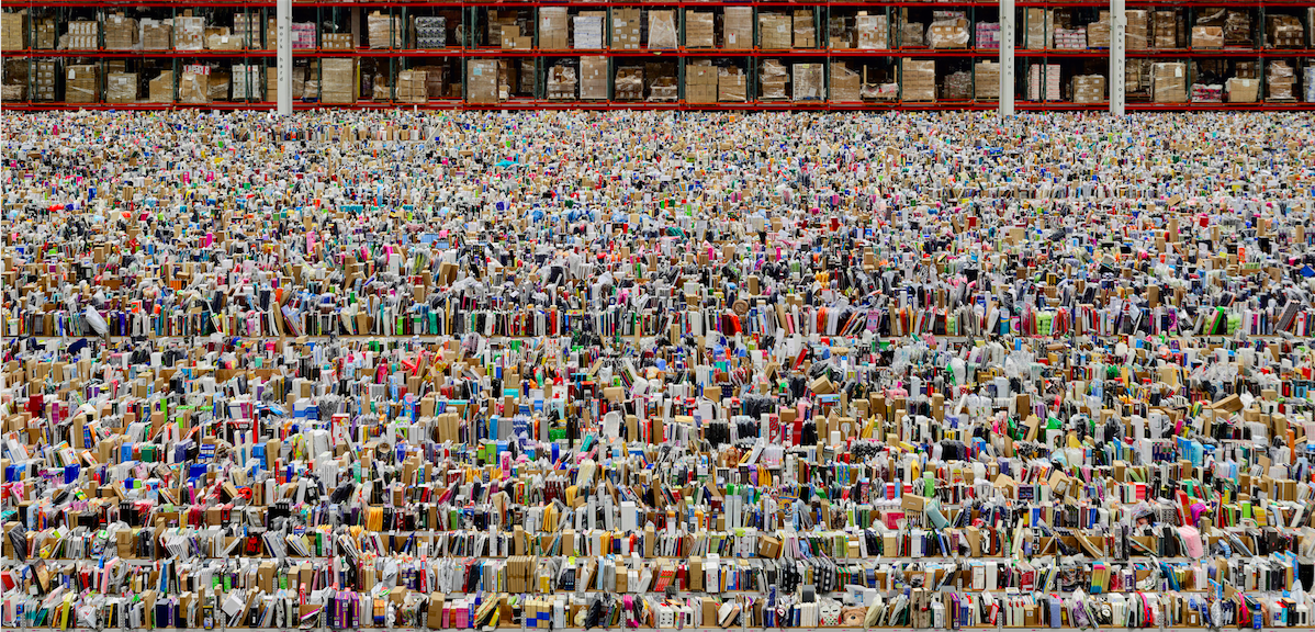 ANDREAS GURSKY Amazon, 2016 Inkjet print © Andreas Gursky / 2016 Artists Rights Society (ARS), New York / VG Bild-Kunst, Bonn. Courtesy Gagosian