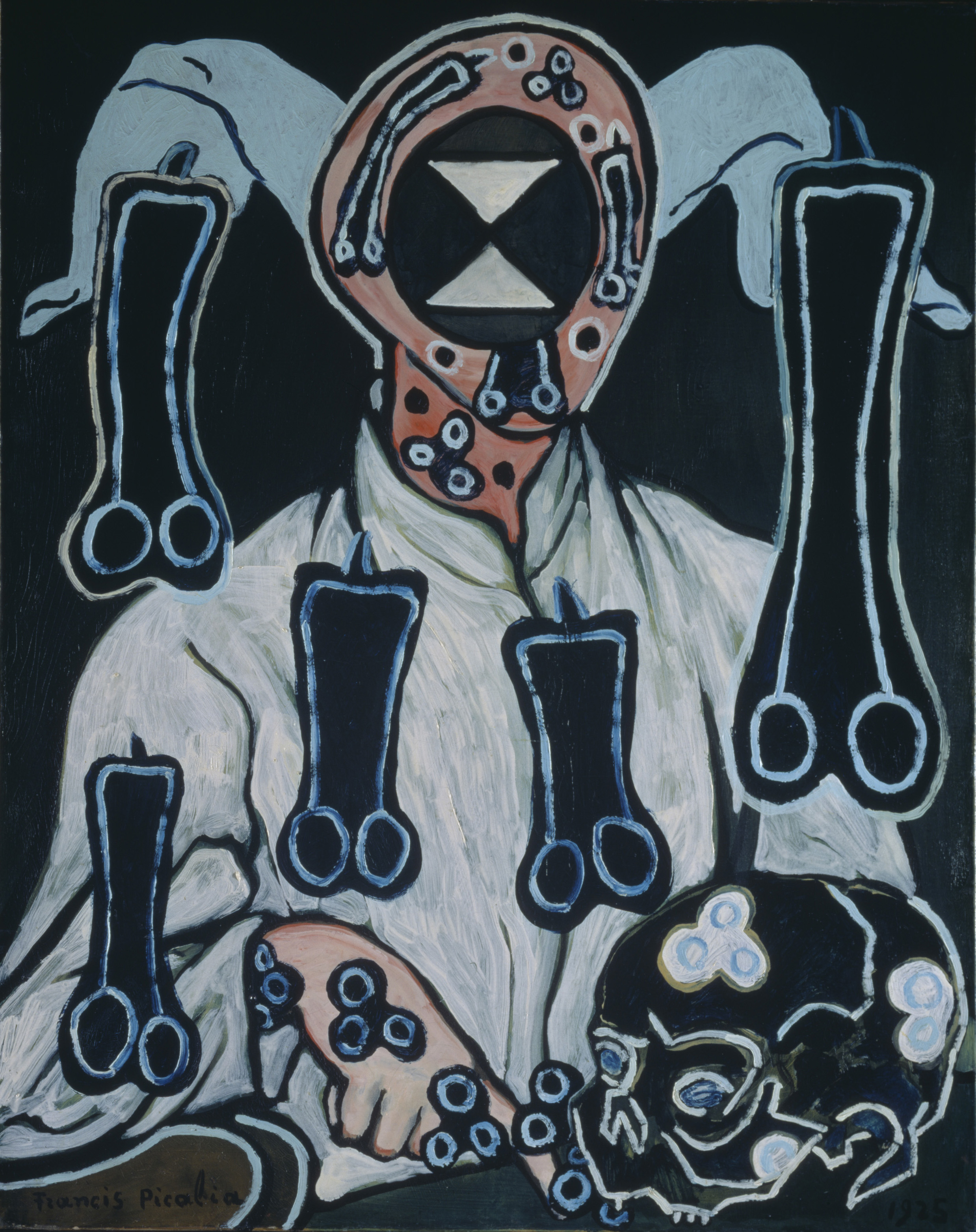 Francis Picabia (French, 1879–1953). Portrait d’un docteur (Portrait of a Doctor). 1935/c. 1938. Oil on canvas