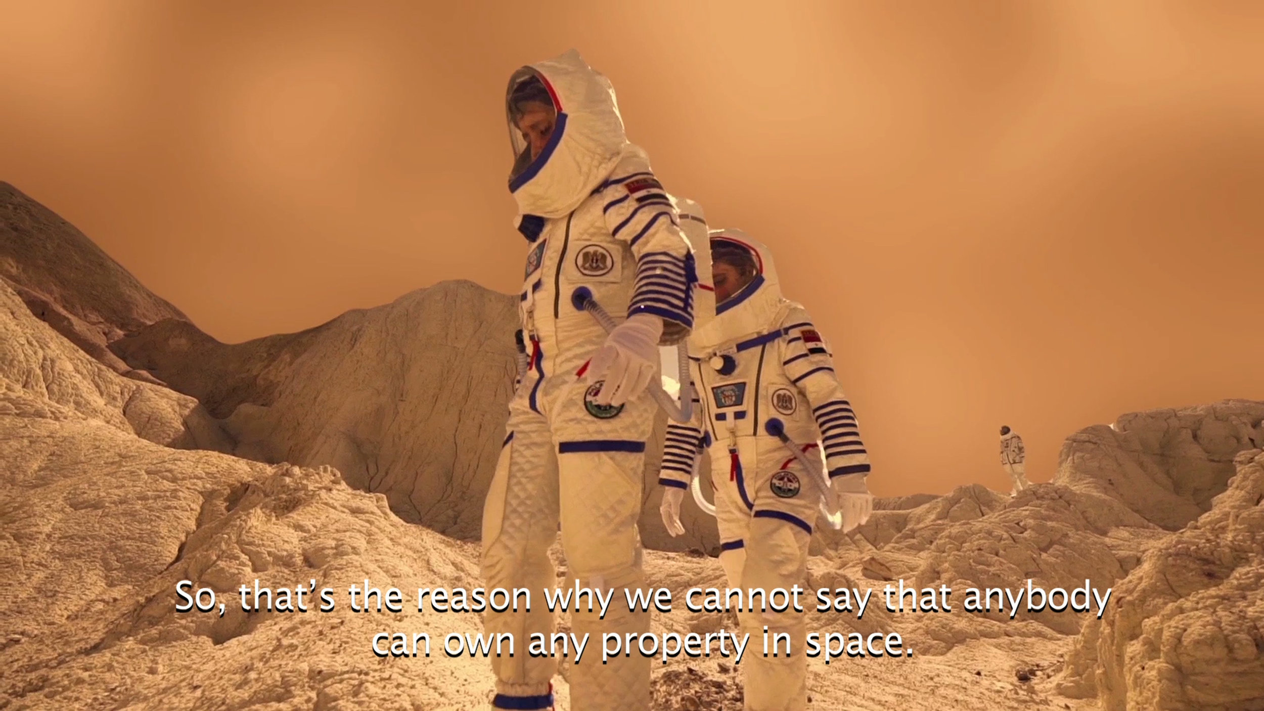 Halil Altindere Journey to Mars, 2016 360° VR video 5 minutes, 10 seconds Courtesy of the artist and Pilot Gallery (Istanbul) and Andrew Kreps Gallery, New York