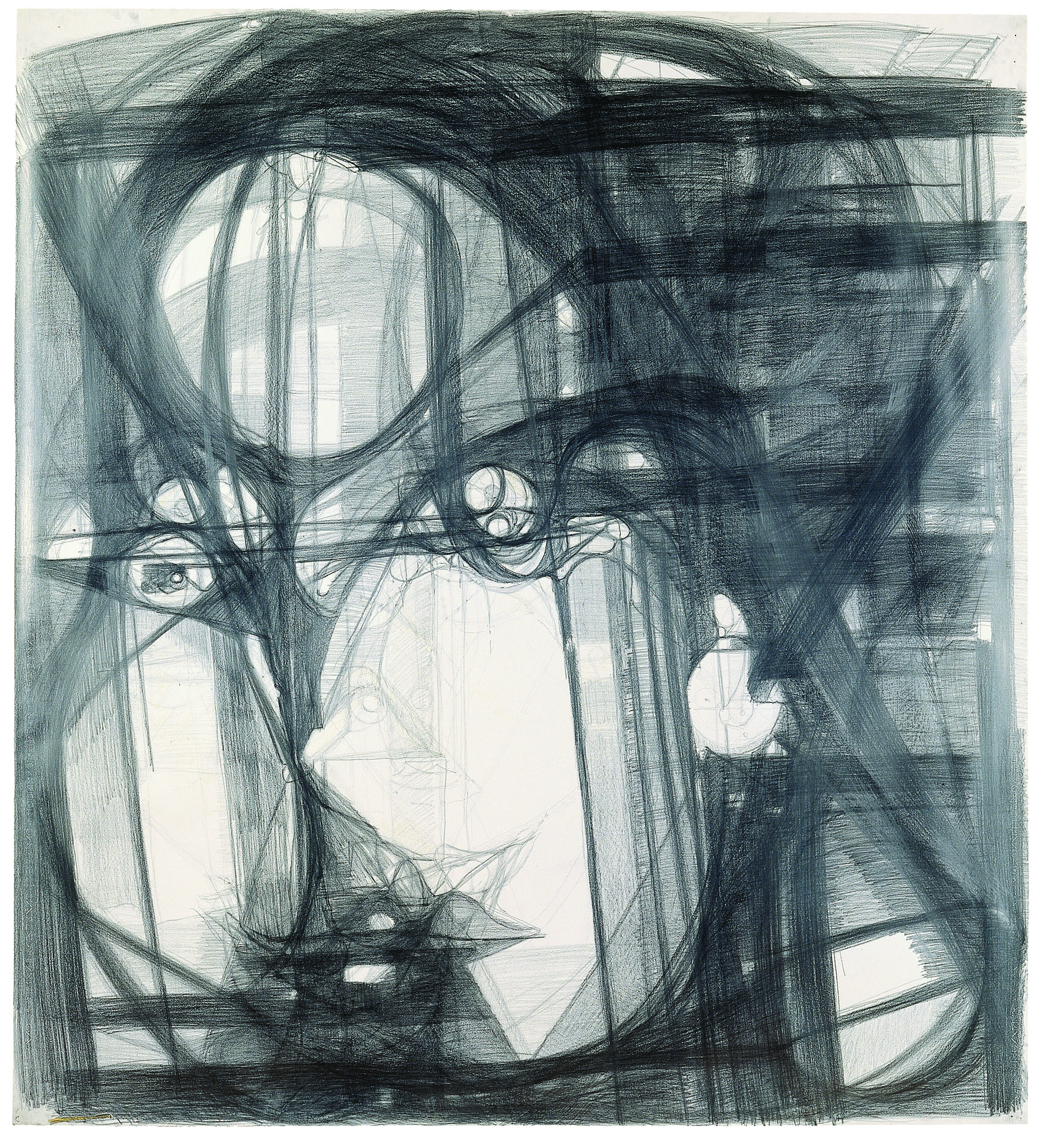 Marisa Merz, Untitled, 1993–96 Graphite on paper Kunstmuseum Winterthur Purchased with funds from the Lottery Fund of the Canton of Zurich, 1999 © Schweizerisches Institut fur Kunstwissenschaft, Zurich, Jean-Pierre Kuhn