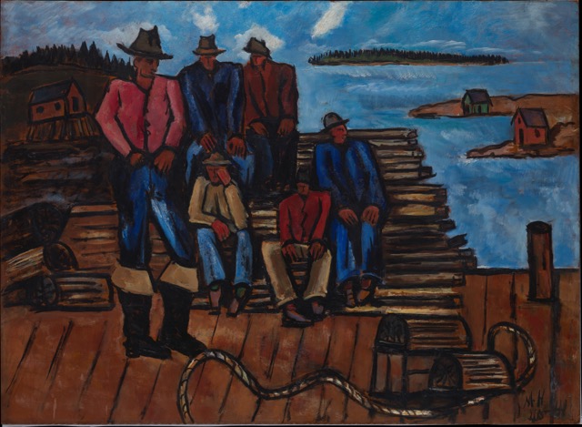 Marsden Hartley (American, 1877-1943) Lobster Fishermen 1940–41 Oil on hardboard (masonite) The Metropolitan Museum of Art, Arthur Hoppock Hearn Fund