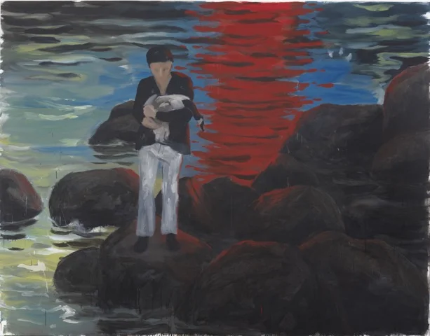 Enrique Martinez Celaya, The Hunter, 2016 oil and wax on canvas ©Enrique Martinez Celaya.  Courtesy of the artist and Jack Shainman Gallery, New York.