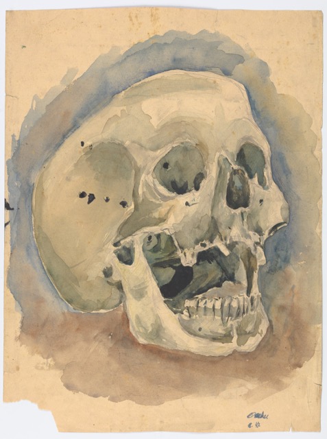 Peter Dreher, Untitled, 1947 Watercolor, ink, graphite on paper Courtesy of the artist and Koenig & Clinton, New York Photo/ Peter Trenkle, Freiburg im Breisgau, Germany © Peter Dreher / Artists Rights Society (ARS), New York