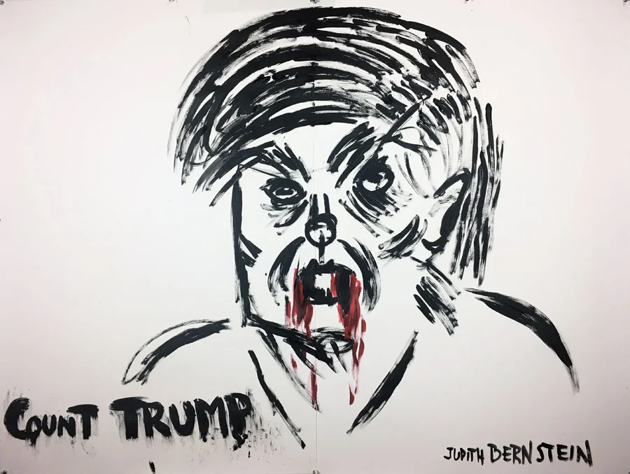 Judith Bernstein, Count Trump, 2017