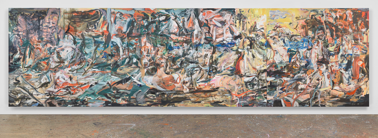 Cecily Brown A Day! Help! Help! Another day!, 2016 oil on linen 109 x 397 in. (276.9 x 1008.4 cm) © Cecily Brown. Courtesy Paula Cooper Gallery, New York.
