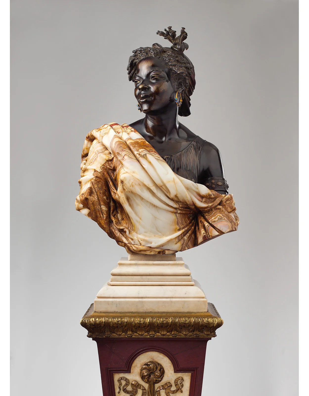 Charles-Henri-Joseph Cordier, attributed to designs by Charles-François Rossigneux, “La Capresse des Colonies” (1861). The Metropolitan Museum of Art, European Sculpture and Decorative Arts Fund, 2006.