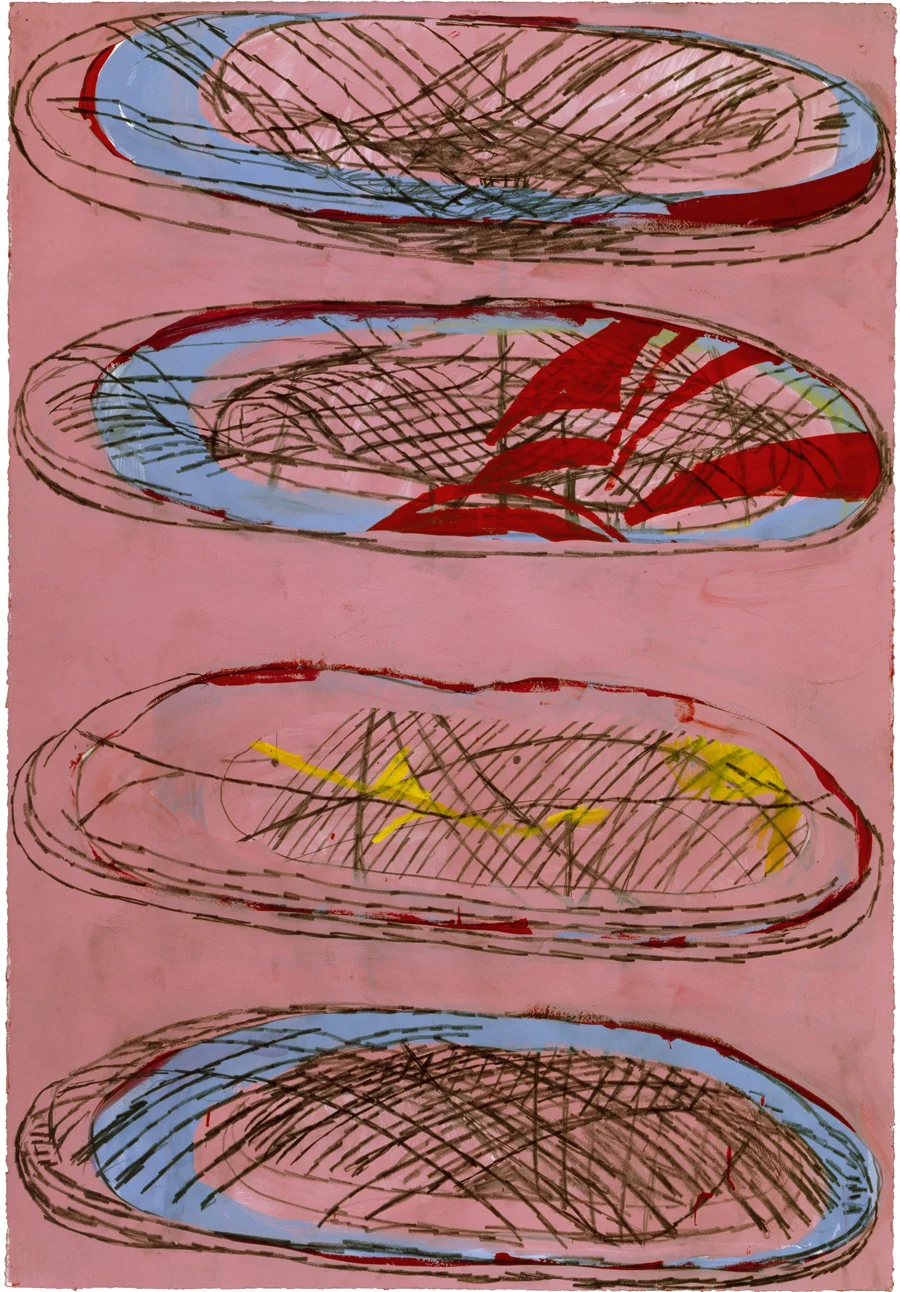 Terry Winters, Untitled (2), 1999. Gouache on paper, Courtesy of the Artist