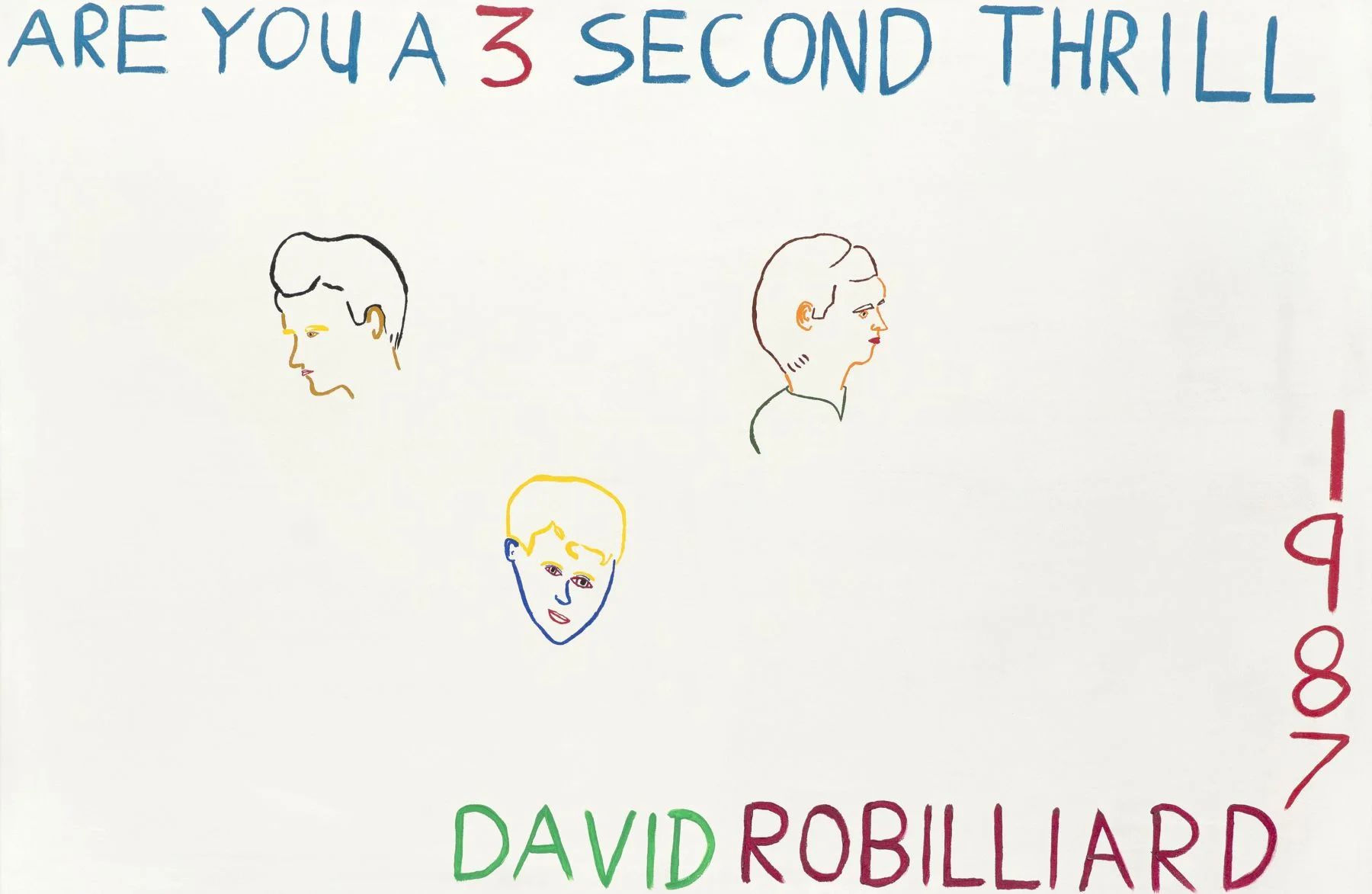 David Robilliard, Are You a 3 Second Thrill, 198