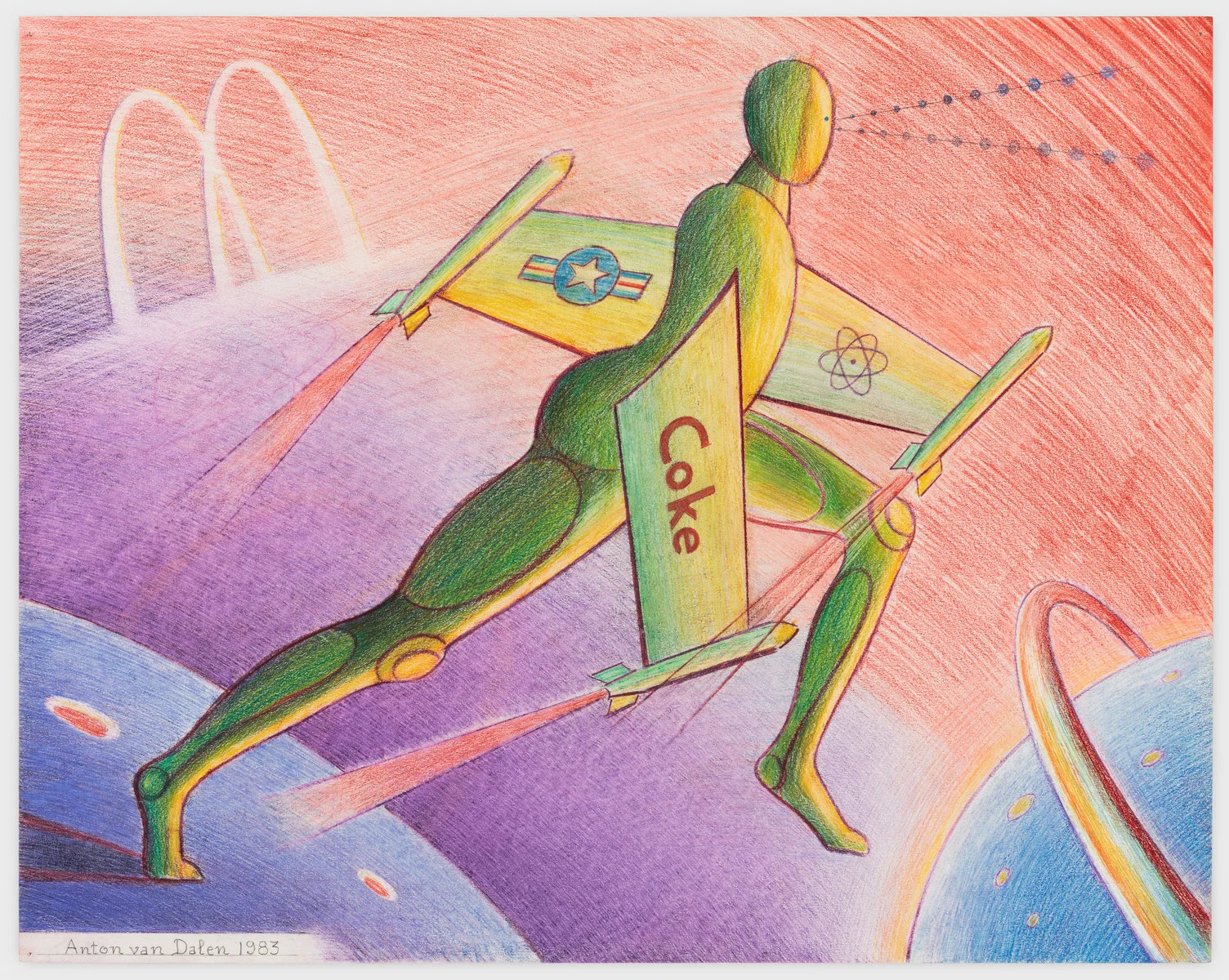 Science Fiction #3, 1983 Colored pencil on paper 23 x 29 inches