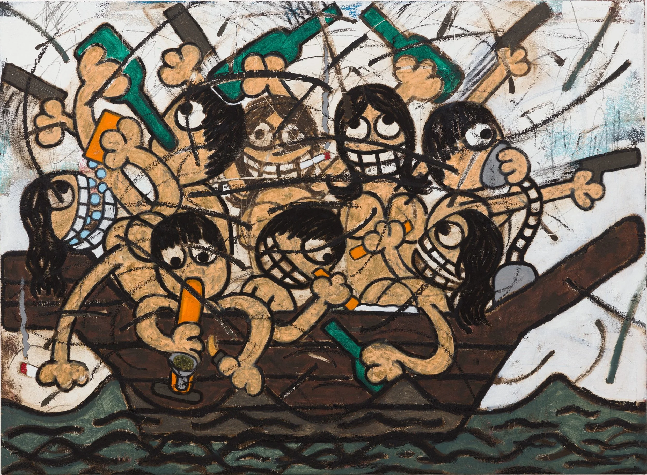 Ship of Fools , 2018 33 x 45 in (83.8 x 114.3 cm)