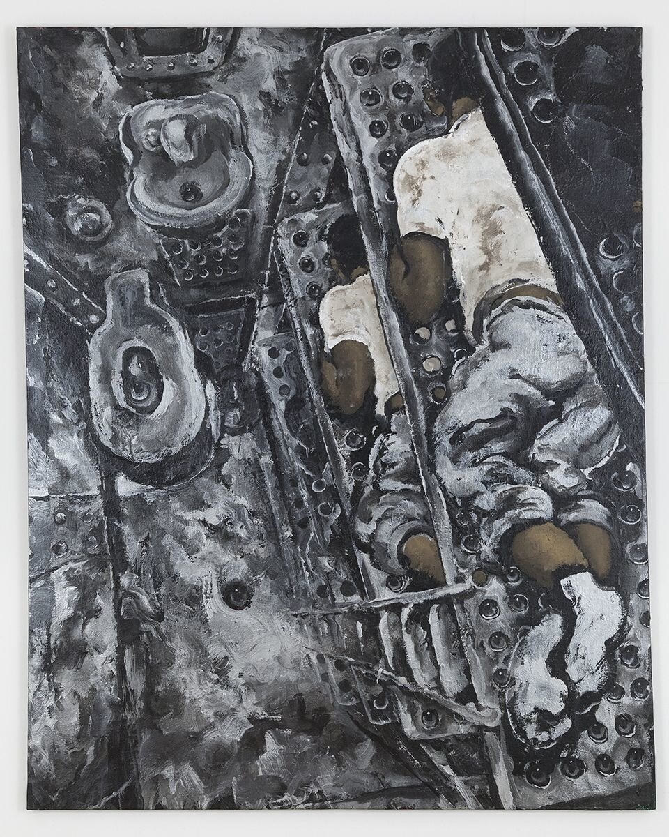 Martin Wong Prison Bunk Beds, c. 1988 acrylic on canvas 60 x 48 ins