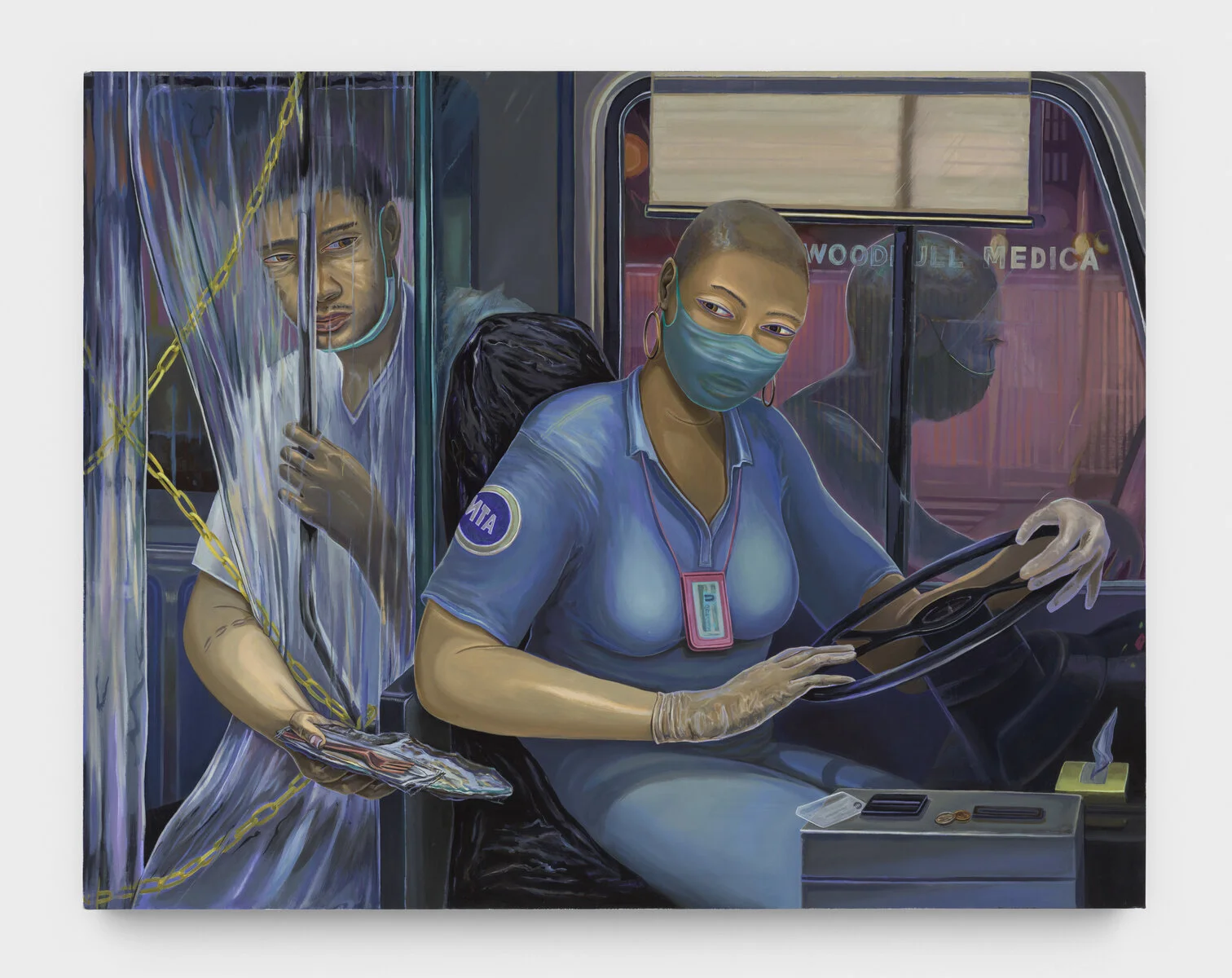 Aaron Gilbert Nightshift B15, 2020 oil on linen 30 x 38 in