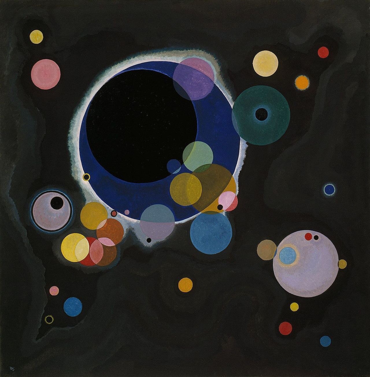 Vasily Kandinsky: &ldquo;Around the Circle&rdquo;  @guggenheim Museum

The artist&rsquo;s stylistic evolution in this regard was intimately tied to his sense of place and the communities with which he engaged. 
Kandinsky gained insight from meaningfu