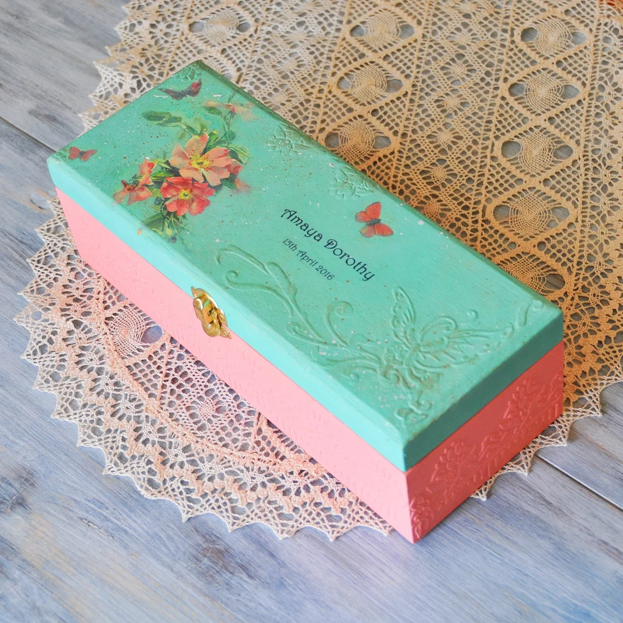 little girl keepsake box