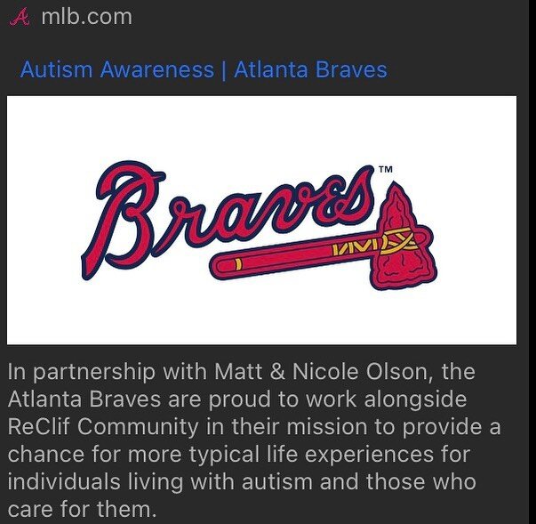 Hey Braves fans! We wanted to share this information with our Cobblestone families. The link for more details is listed below.  https://www.mlb.com/braves/community/live/autism-awareness