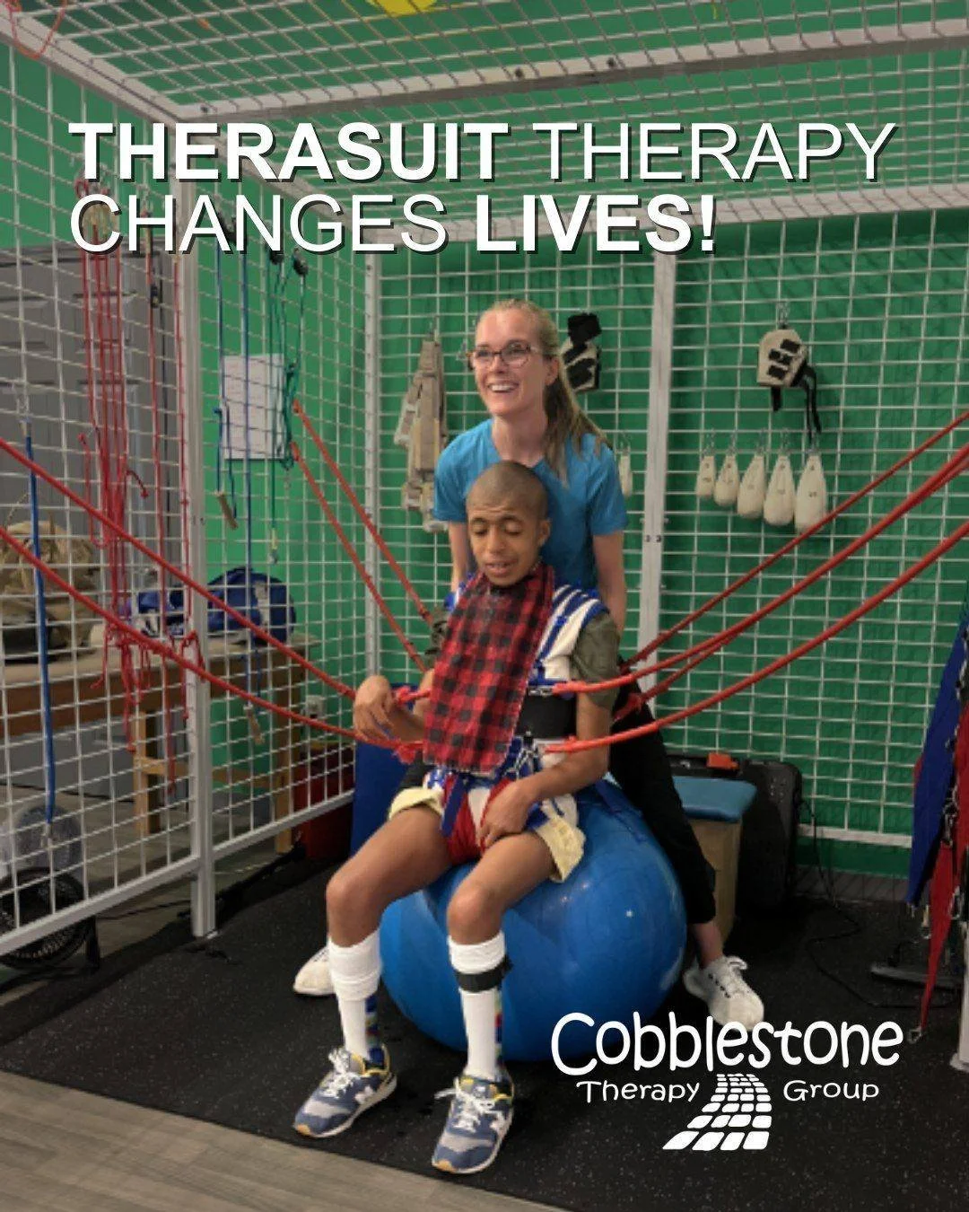 Ready for BIG gains?
Our TheraSuit Therapy is designed to accelerate progress through a customized program that focuses on strength, mobility, and independence.

Spots are filling up fast, book today! 

Call 770-901-7863 or email cobblestoneintensive